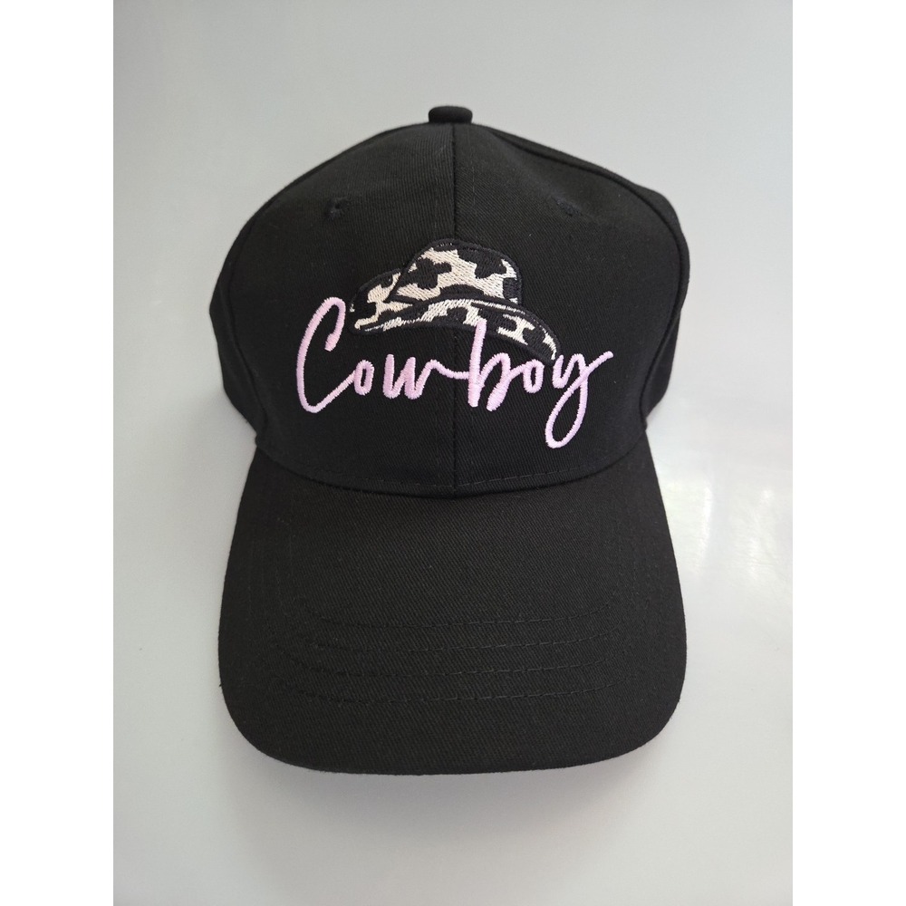 "Cowboy" Cow Print Design Baseball Cap